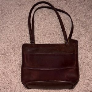 Coach Brown Leather Tote Bag